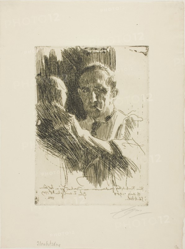 Prince Paul Troubetzkoy II (Bust), 1909. Creator: Anders Leonard Zorn.