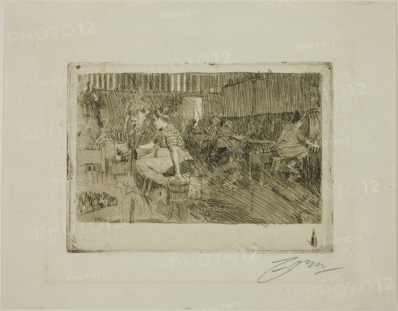 The Little Brewery, 1890. Creator: Anders Leonard Zorn.