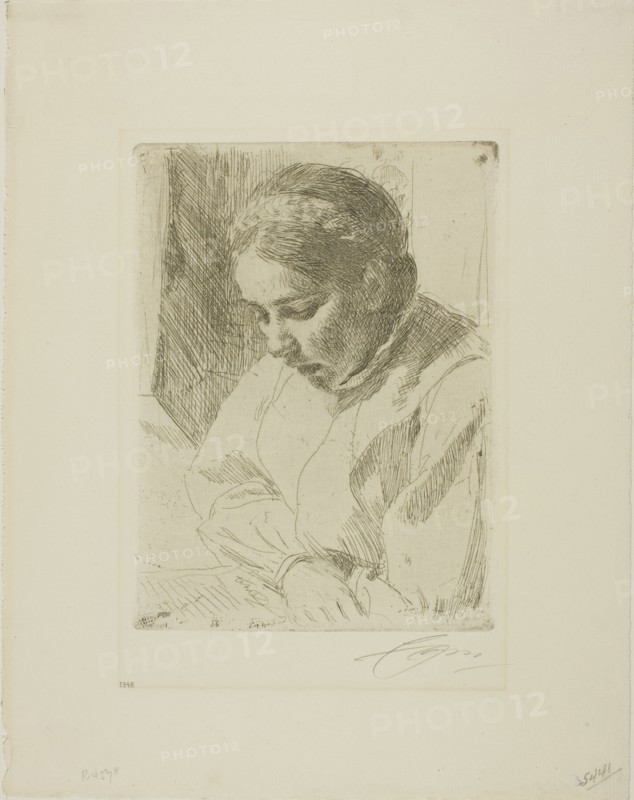 At Prayer, 1911 or 1912. Creator: Anders Leonard Zorn.