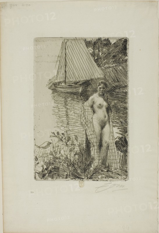 My Model and my Boat, 1894. Creator: Anders Leonard Zorn.