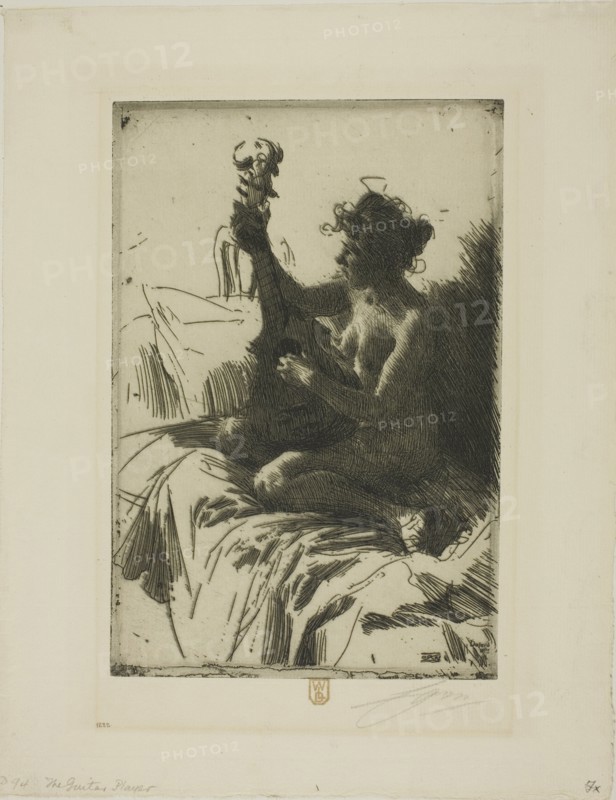 Souvenir or The Guitar, 1895. Creator: Anders Leonard Zorn.