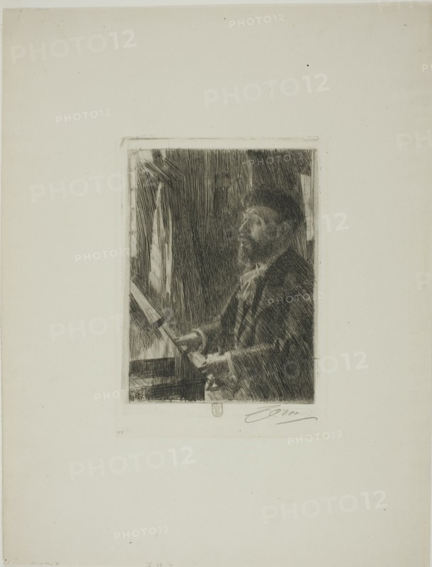 J.B. Faure, 1891. Creator: Anders Leonard Zorn.