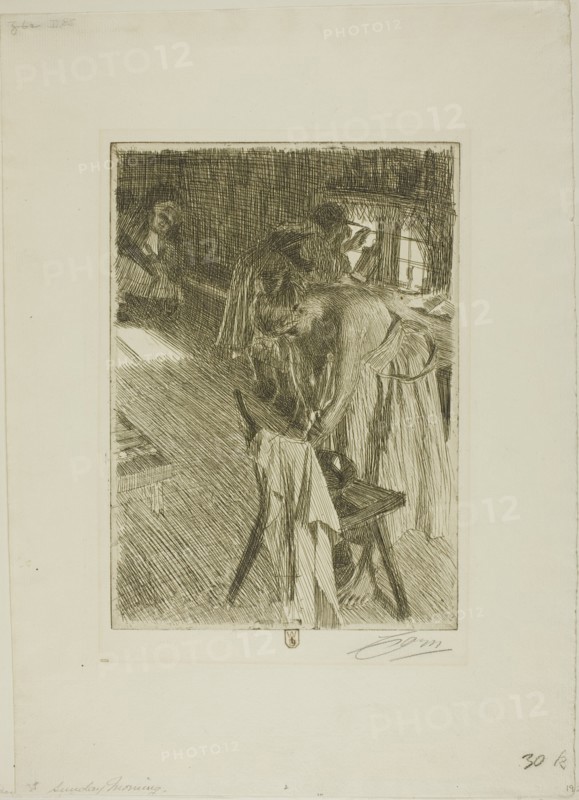 Sunday Morning, 1892/94. Creator: Anders Leonard Zorn.