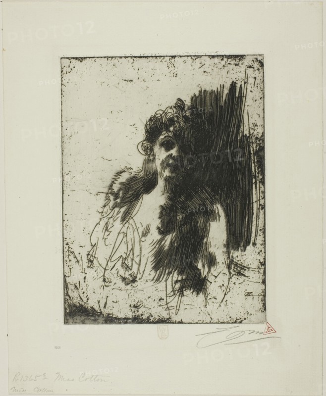 Mrs. Cotton II, 1901. Creator: Anders Leonard Zorn.