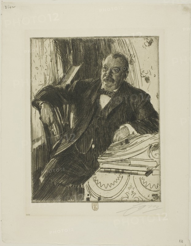 Grover Cleveland II, 1899. Creator: Anders Leonard Zorn.