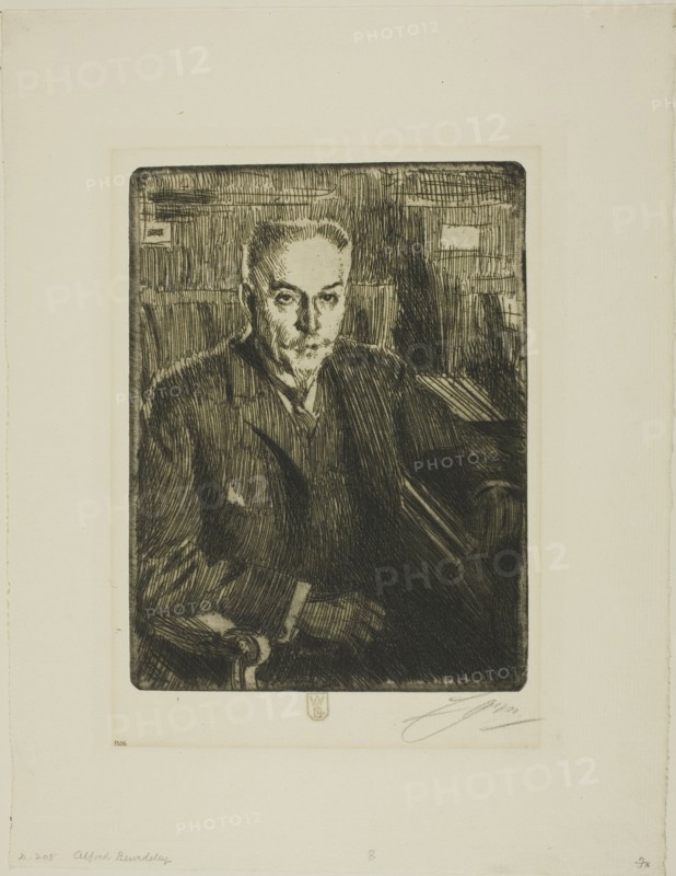 Alfred Beurdeley, 1906 or 1907. Creator: Anders Leonard Zorn.