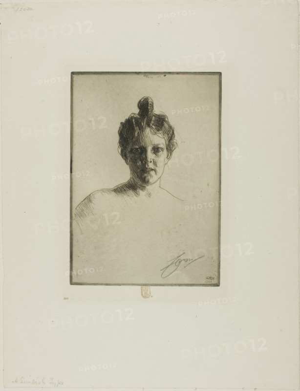 Mrs. Runeberg, 1900. Creator: Anders Leonard Zorn.