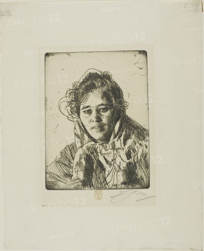 Young Girl from Mora (Kråkberg's Anna), 1903. Creator: Anders Leonard Zorn.