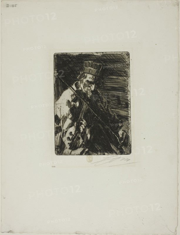 Village Violinist, 1904. Creator: Anders Leonard Zorn.