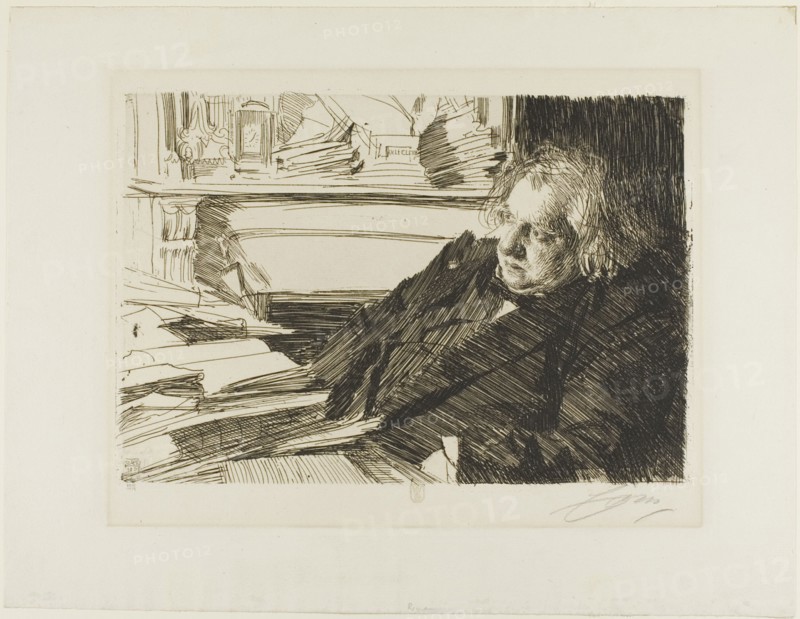 Ernest Renan, 1892. Creator: Anders Leonard Zorn.