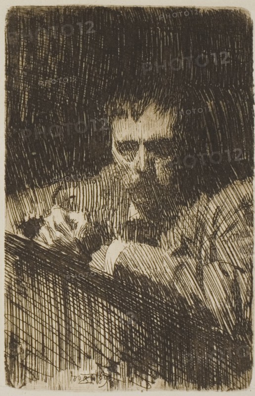 A Painter-Etcher (Self-Portrait), 1889. Creator: Anders Leonard Zorn.