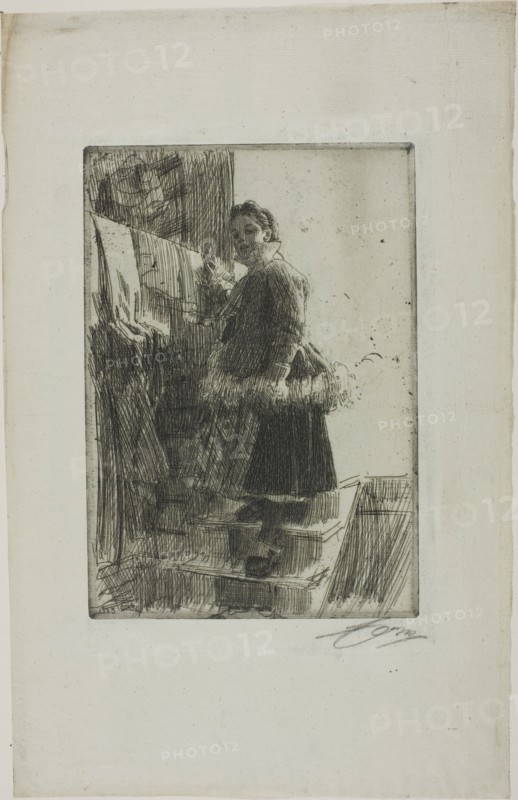 The Storehouse, 1903. Creator: Anders Leonard Zorn.