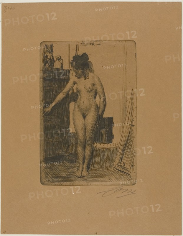 Before the Stove, 1903. Creator: Anders Leonard Zorn.