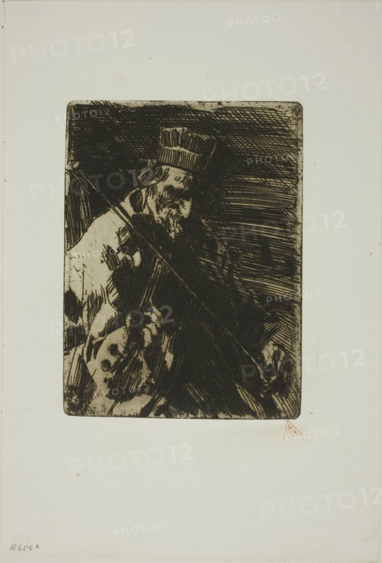 Village Violinist, 1904. Creator: Anders Leonard Zorn.
