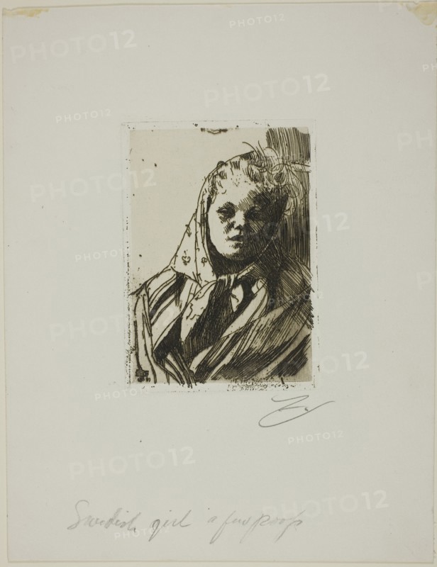 Dalecarlian Peasant Woman, 1891. Creator: Anders Leonard Zorn.