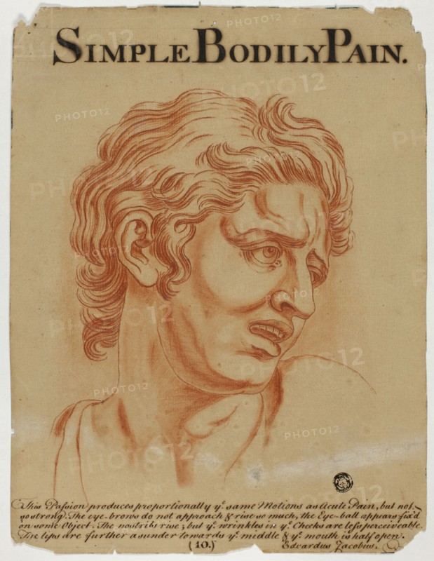 Simple Bodily Pain, after 1698. Creator: Eduardus Jacobus.