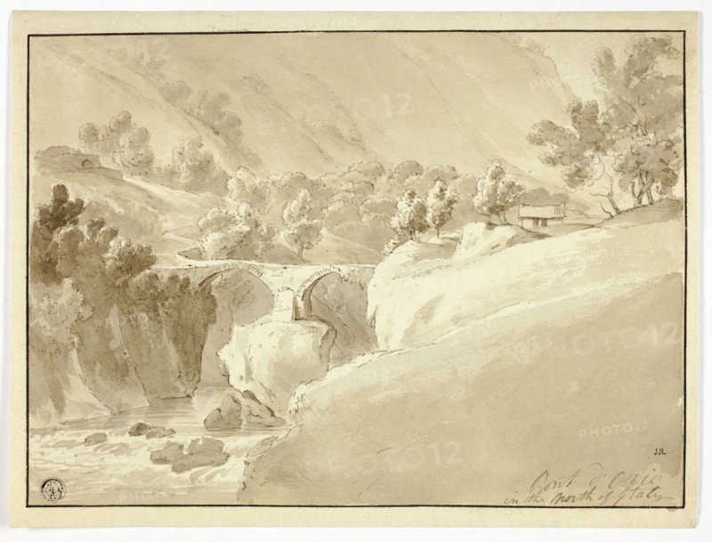 Pont d'Orio in the North of Italy, c.1800. Creators: Unknown, JMW Turner.