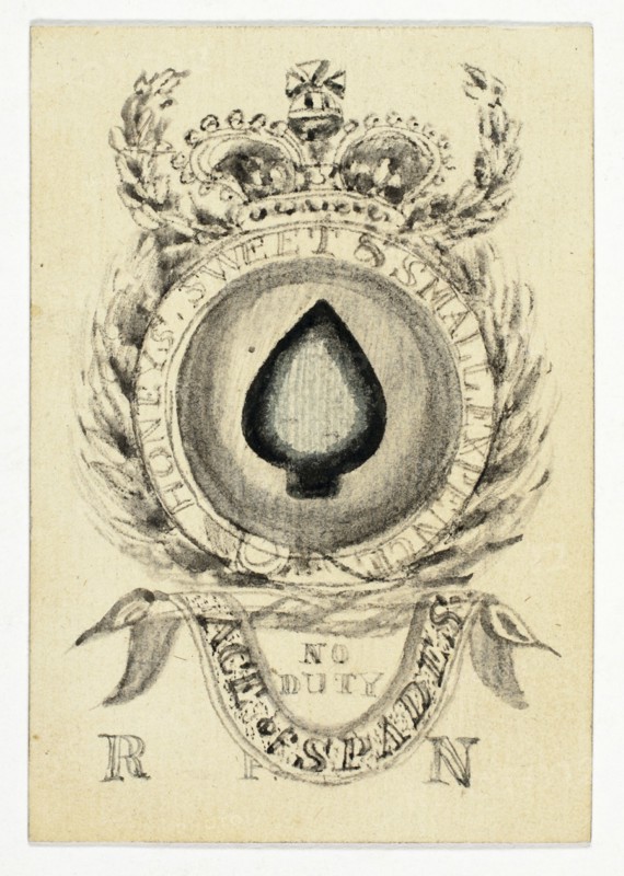 Playing Card: Ace of Spades, n.d. Creator: Unknown.