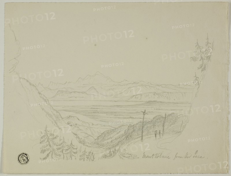 Mont Blanc from the Jura, n.d. Creator: Unknown.