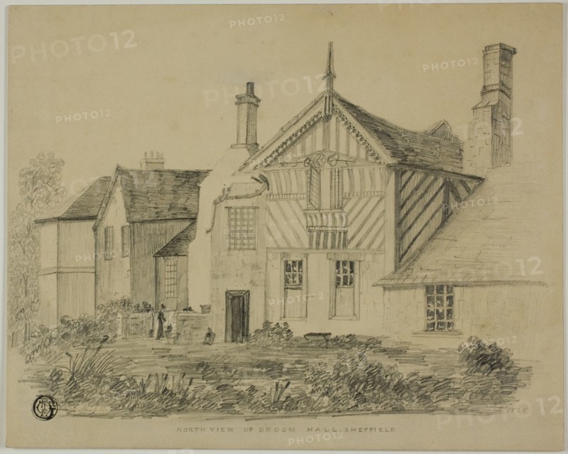 North View of Broom Hall, Sheffield, n.d. Creator: Unknown.