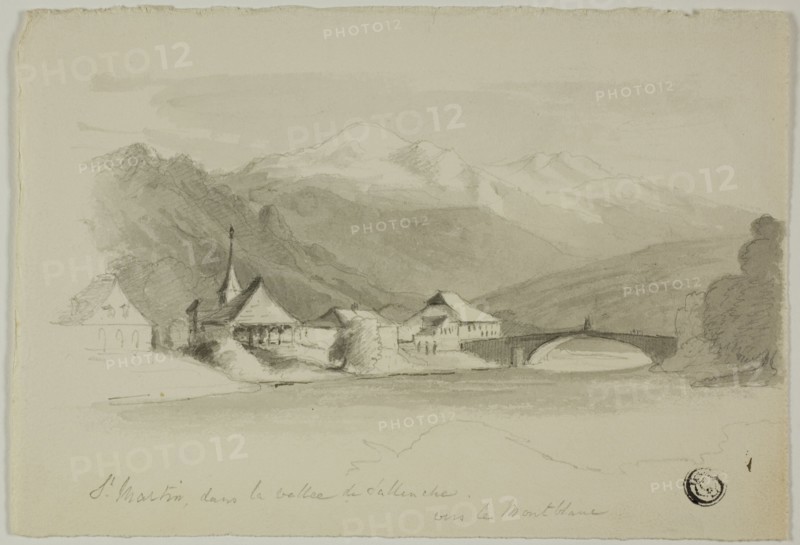 Saint Martin, in the Sallenche Valley, Looking Towards Mont Blanc, n.d. Creator: Unknown.