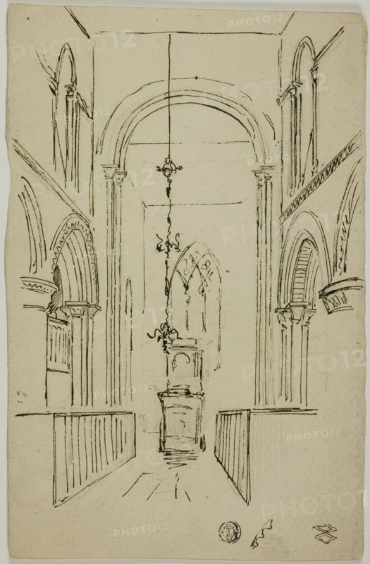 Interior of a Cathedral, n.d. Creator: Unknown.