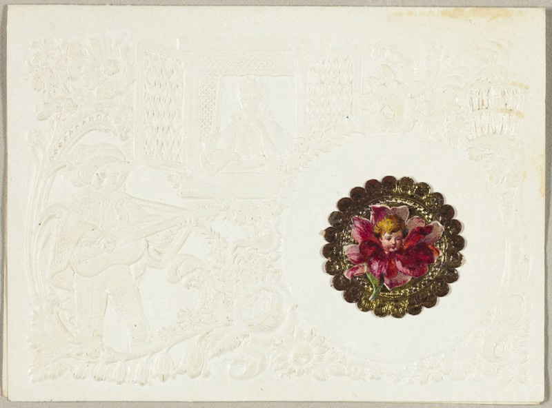 What Cheeks Can Half so Soft Appear (valentine), c.1850. Creator: Unknown.