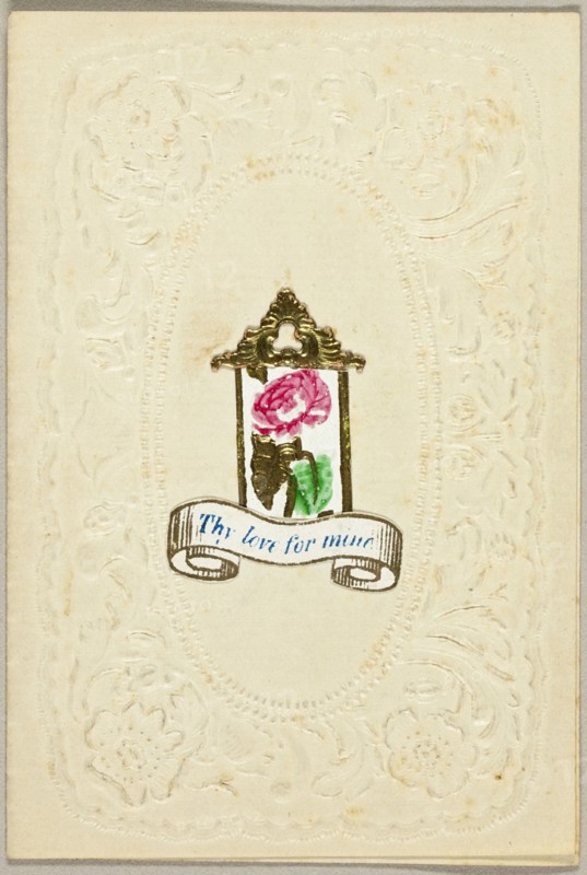 Thy Love for Mine (valentine), c.1830. Creator: Unknown.