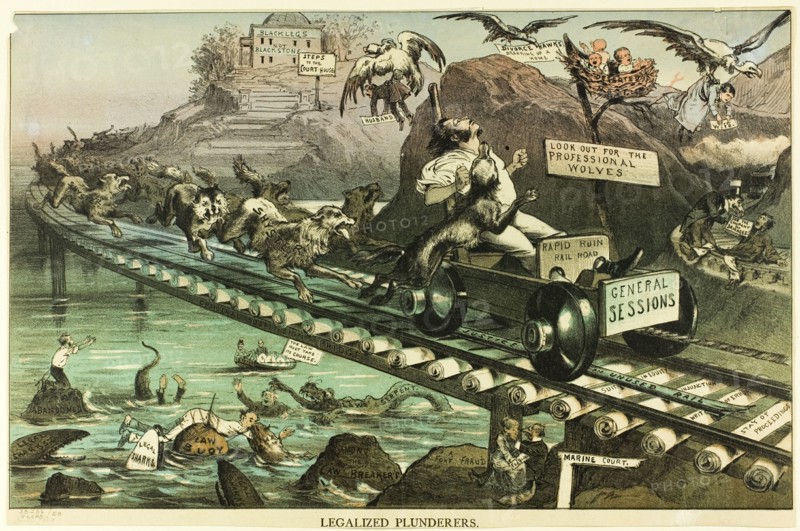 Legalized Plunderers, from Puck, 1880. Creator: Unknown.
