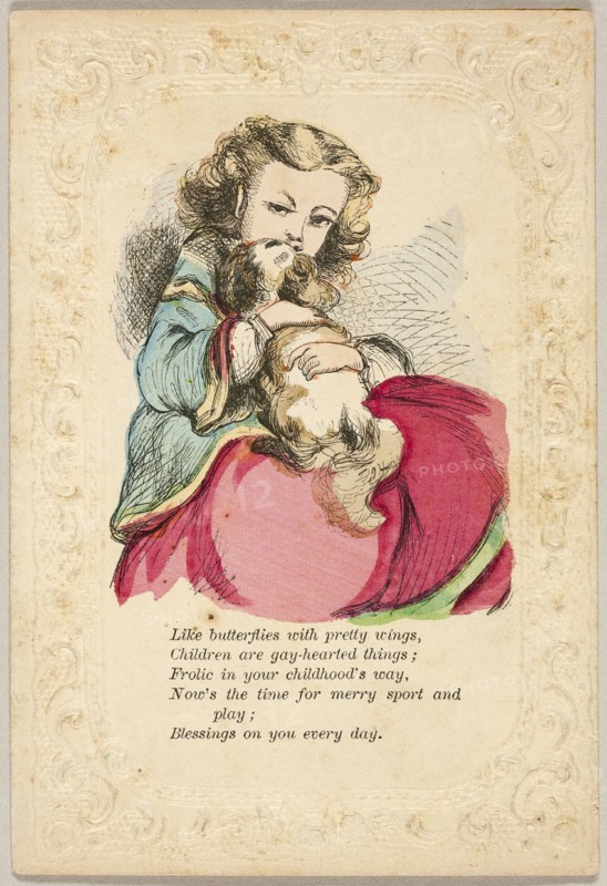 Like Butterflies with Pretty Wings (valentine), 1860/69. Creator: Unknown.