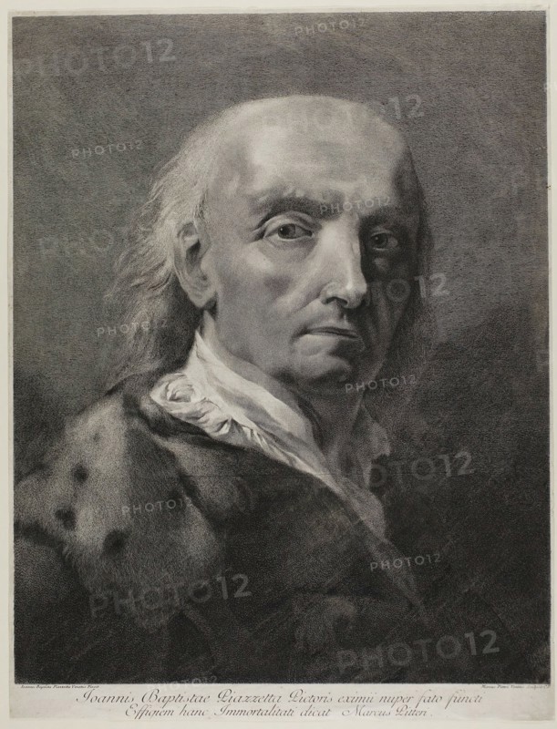 Portrait of the Painter Giovanni Battista Piazzetta, c.1750. Creator: Giovanni Marco Pitteri.