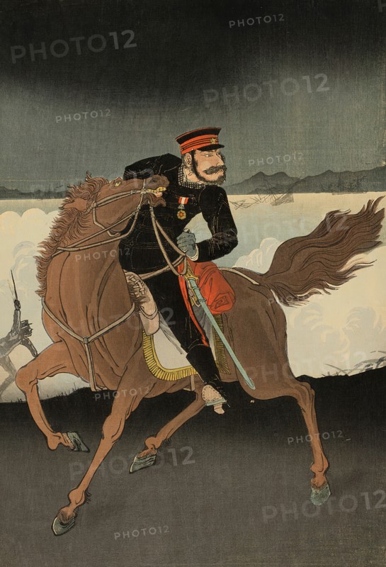 The Army and Navy Attack and Capture Weihaiwei (Ikaiei rikukaigun kogeki senryo zu), Japan, 1895. Creator: Kobayashi Ikuhide.