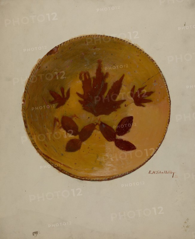 Pa. German Pie Dish, 1936. Creator: Eugene Shellady.