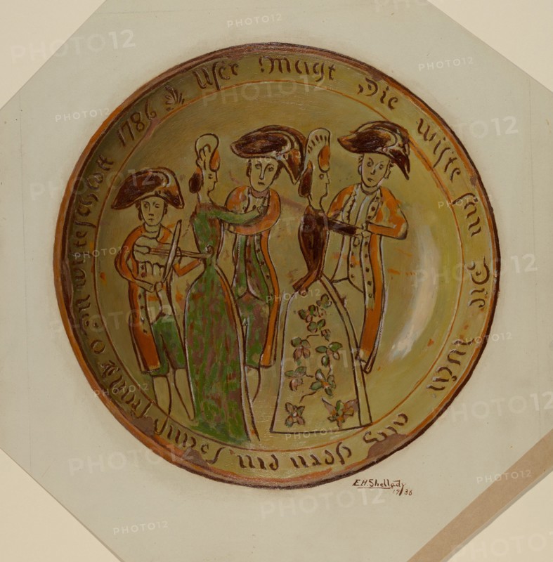 Pie Plate, 1936. Creator: Eugene Shellady.