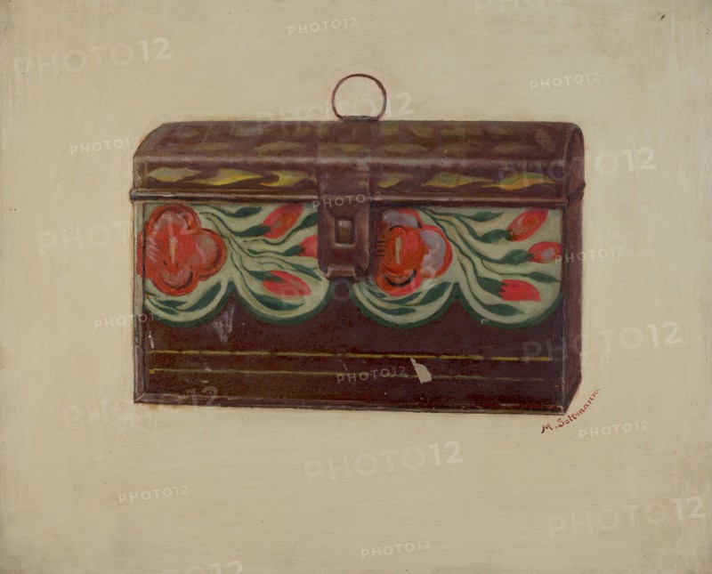 Box with Lid, c. 1936. Creator: Max Soltmann.