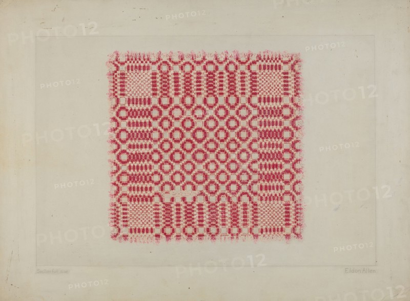 Bedspread, c. 1938. Creator: Eldon Allen.