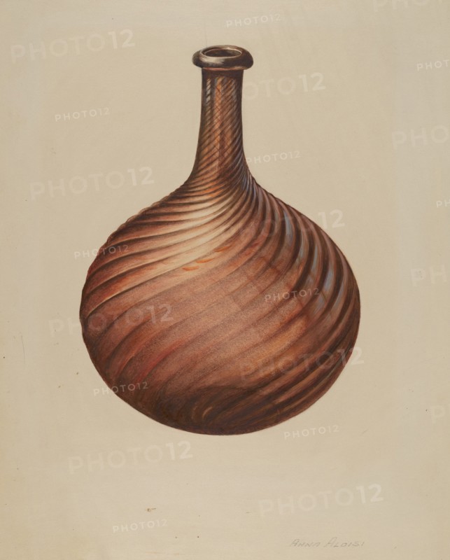 Bar Bottle, c. 1940. Creator: Anna Aloisi.