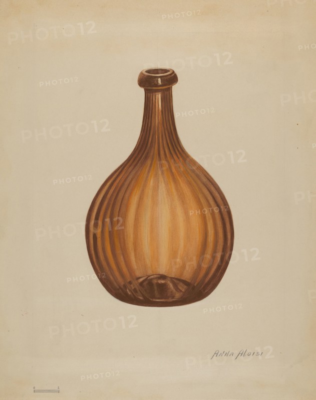 Bottle, c. 1936. Creator: Anna Aloisi.