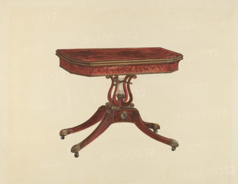 Card Table, 1936. Creator: Anna Aloisi.