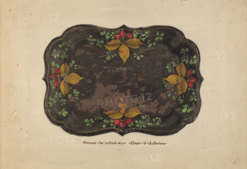 Fruit Tray, c. 1937. Creator: Elmer G Anderson.