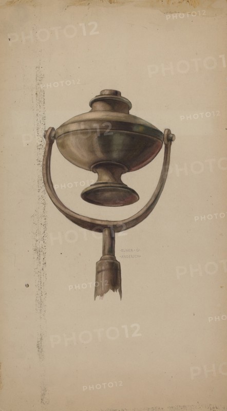 Fireman's Torch, c. 1937. Creator: Elmer G Anderson.