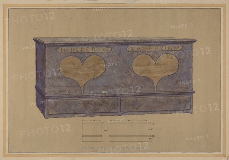 Pa. German Chest, c. 1936. Creator: Elmer G Anderson.