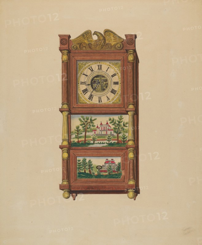 Shelf Clock, c. 1938. Creator: Therkel Anderson.