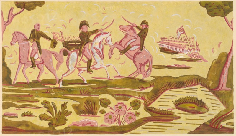 Wallpaper from Bandbox, c. 1937. Creator: Charlotte Angus.