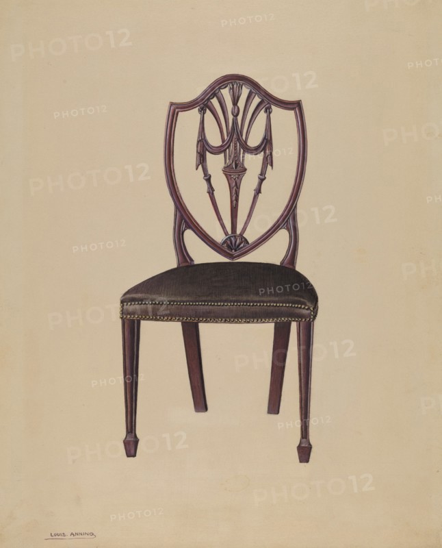 Side Chair, c. 1937. Creator: Louis Annino.