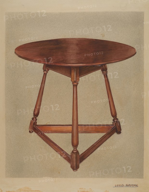 Table, c. 1937. Creator: Louis Annino.