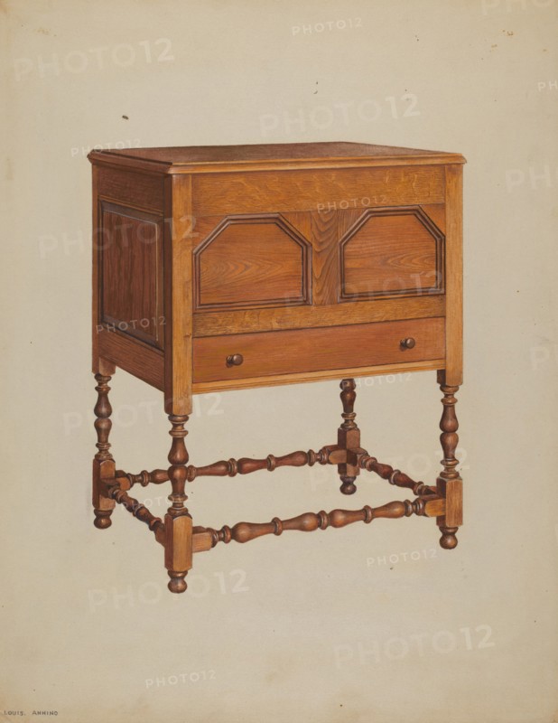 Chest on Frame, c. 1937. Creators: Louis Annino, Francis Borelli.