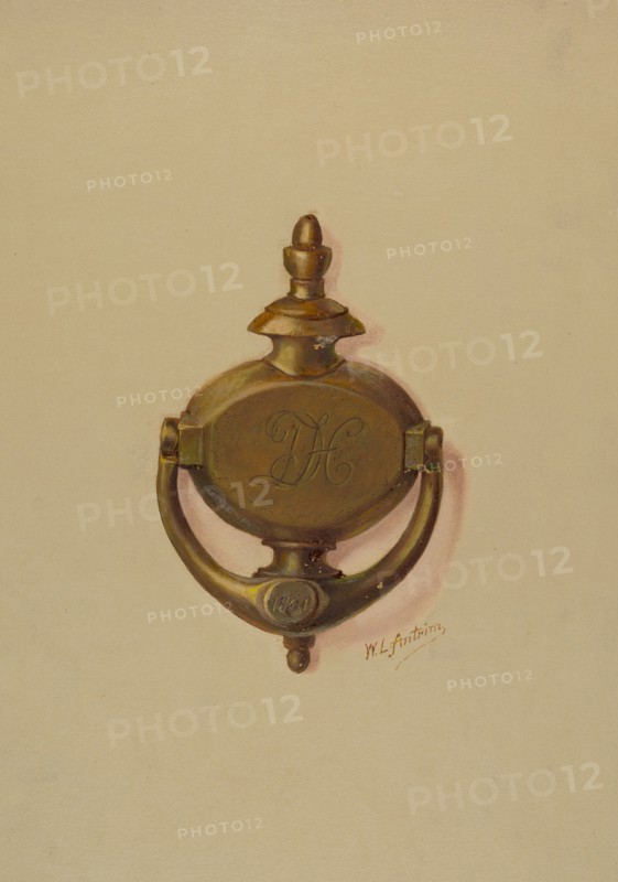 Door Knocker, c. 1937. Creator: William L. Antrim.