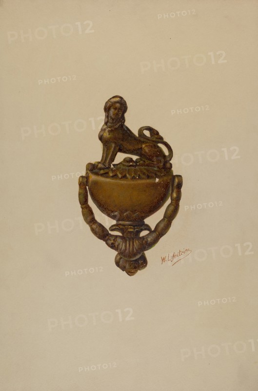 Door Knocker, c. 1937. Creator: William L. Antrim.
