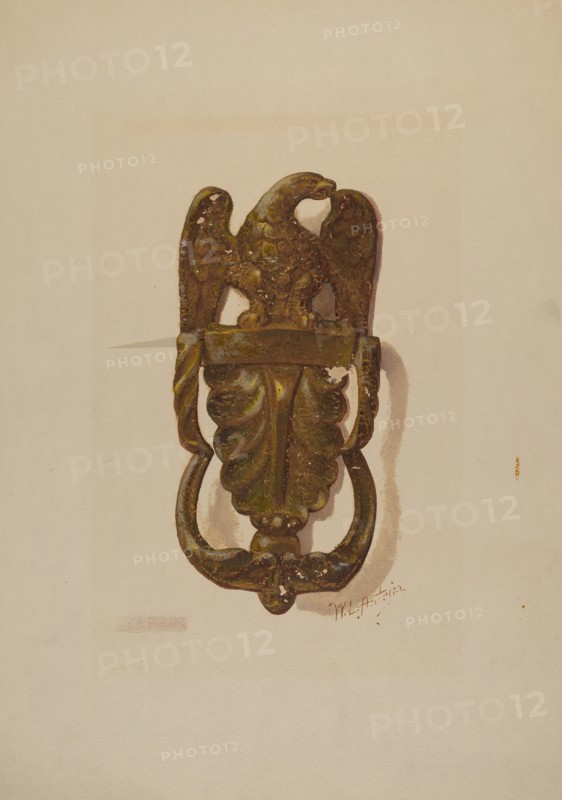 Door Knocker, c. 1936. Creator: William L. Antrim.
